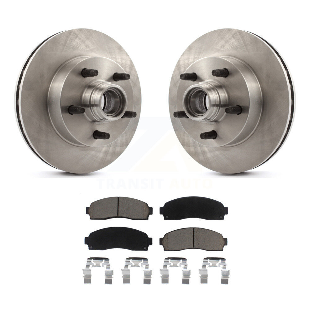 Front Brake Rotors Ceramic Pad Kit For Mazda B3000 B2300 B4000 With 10.25" Diameter Rotor K8C-102712