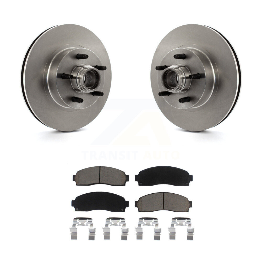 Front Disc Brake Rotors Hub And Ceramic Pads Kit For Ford Ranger Mazda B3000 B2300 B4000 K8C-102713