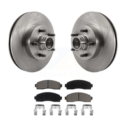 Front Disc Brake Rotors Hub Assembly And Ceramic Pads Kit For 2010-2011 Ford Ranger RWD K8C-102714