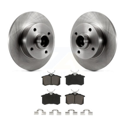 Rear Disc Brake Rotor & Ceramic Pad Kit For Volkswagen Golf Jetta Passat Corrado Scirocco K8C-102721