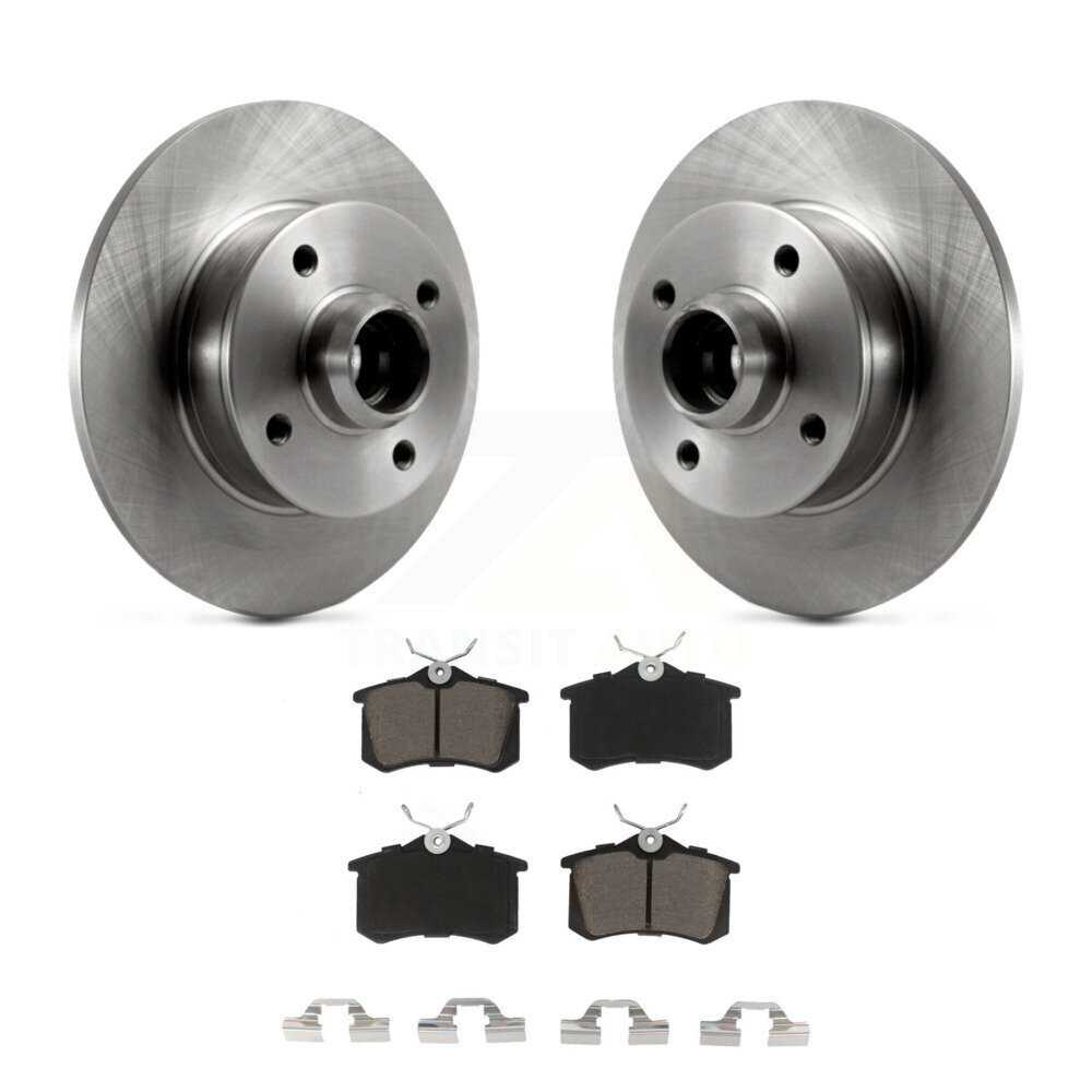 Rear Disc Brake Rotors Hub Assembly And Ceramic Pads Kit For Volkswagen Cabrio K8C-102722