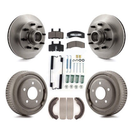Front Rear Brake Rotors Ceramic Pad & Drum Kit (7Pc) For GMC Yukon RWD with DIESEL engine K8C-102726