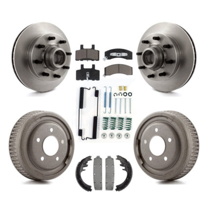 Front Rear Disc Brake Rotor Hub Ceramic Pad & Drum Kit (7Pc) For Chevrolet C1500 Suburban K8C-102729