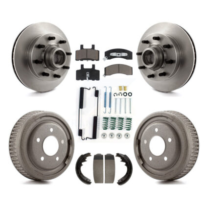 Front Rear Disc Brake Rotor Hub Ceramic Pad & Drum Kit (7Pc) For Chevrolet C1500 Suburban K8C-102738