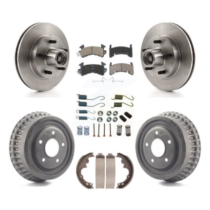 Front Rear Brake Rotor Ceramic Pad & Drum Kit (7Pc) For Chevrolet Camaro Pontiac Firebird K8C-102741