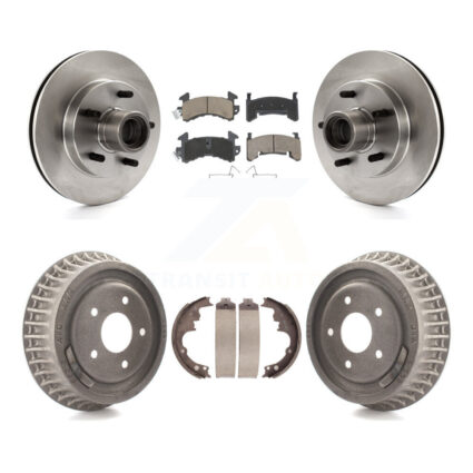 Front Rear Brake Rotor Hub Ceramic Pad Drum Kit For Chevrolet S10 GMC Sonoma Blazer Jimmy K8C-102756