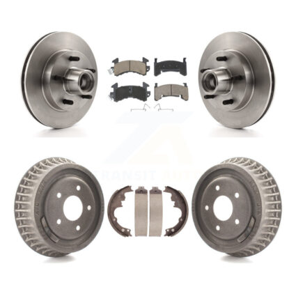 Front Rear Brake Rotor Hub Ceramic Pad Drum Kit For Chevrolet S10 GMC Sonoma Jimmy Blazer K8C-102757