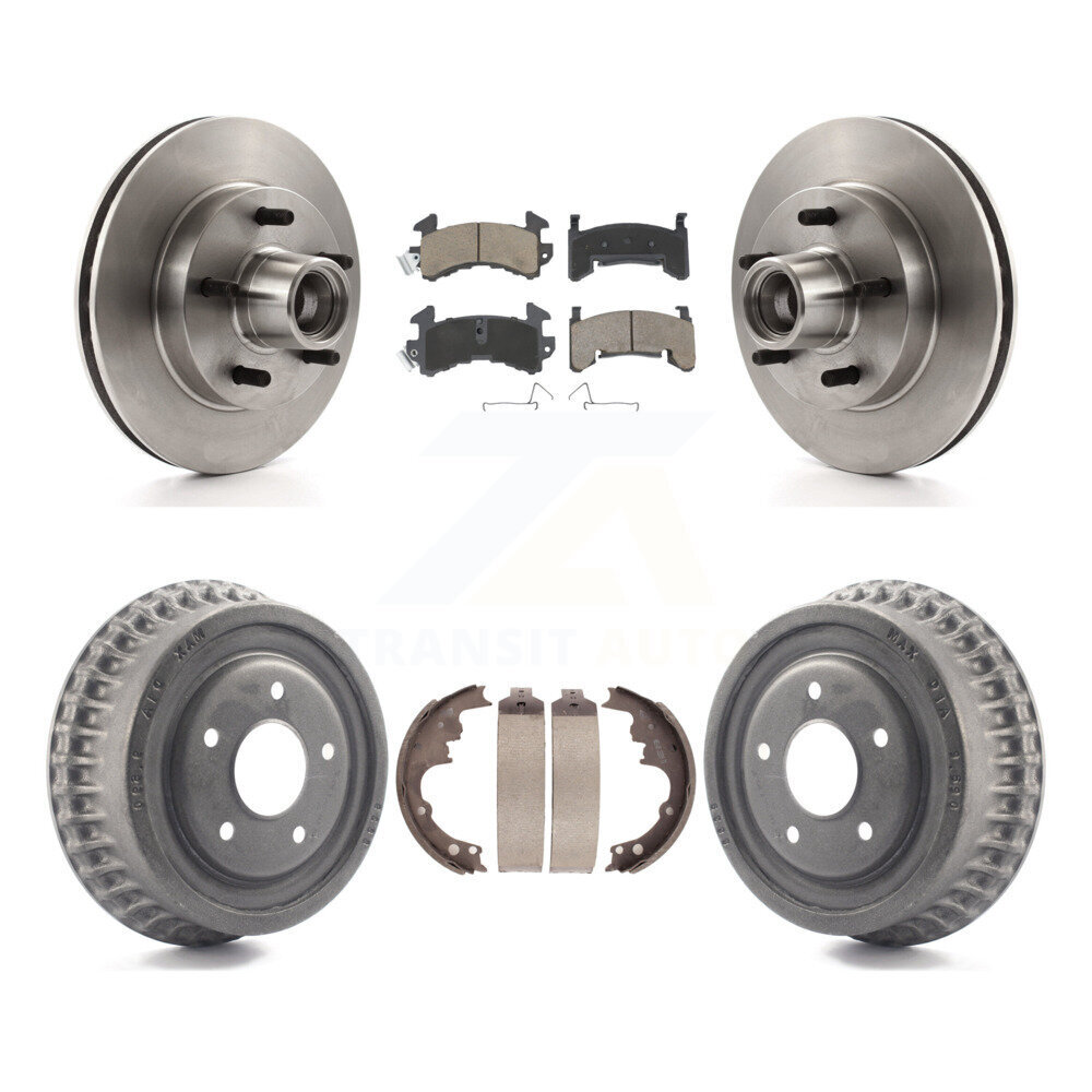 Front Rear Brake Rotor Ceramic Pad & Drum Kit For Chevrolet Camaro Pontiac Firebird Monte K8C-102758