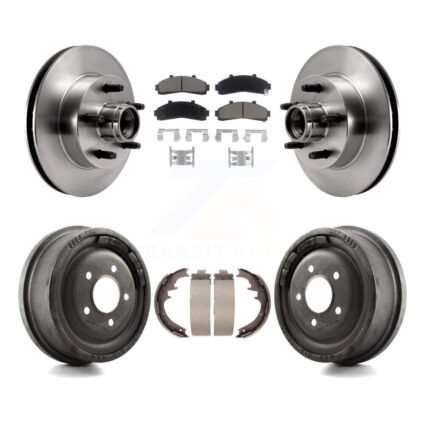 Front Rear Disc Brake Rotors Ceramic Pad Drum Kit For Ford Ranger Mazda B4000 B3000 B2500 K8C-102763