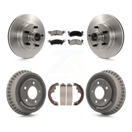 Front Rear Disc Brake Rotors Hub Ceramic Pads And Drum Kit For Chevrolet Astro GMC Safari K8C-102776