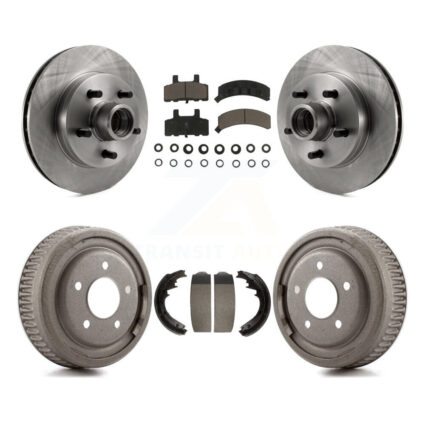 Front Rear Disc Brake Rotor Ceramic Pad & Drum Kit For GMC Yukon Chevrolet C1500 Suburban K8C-102778