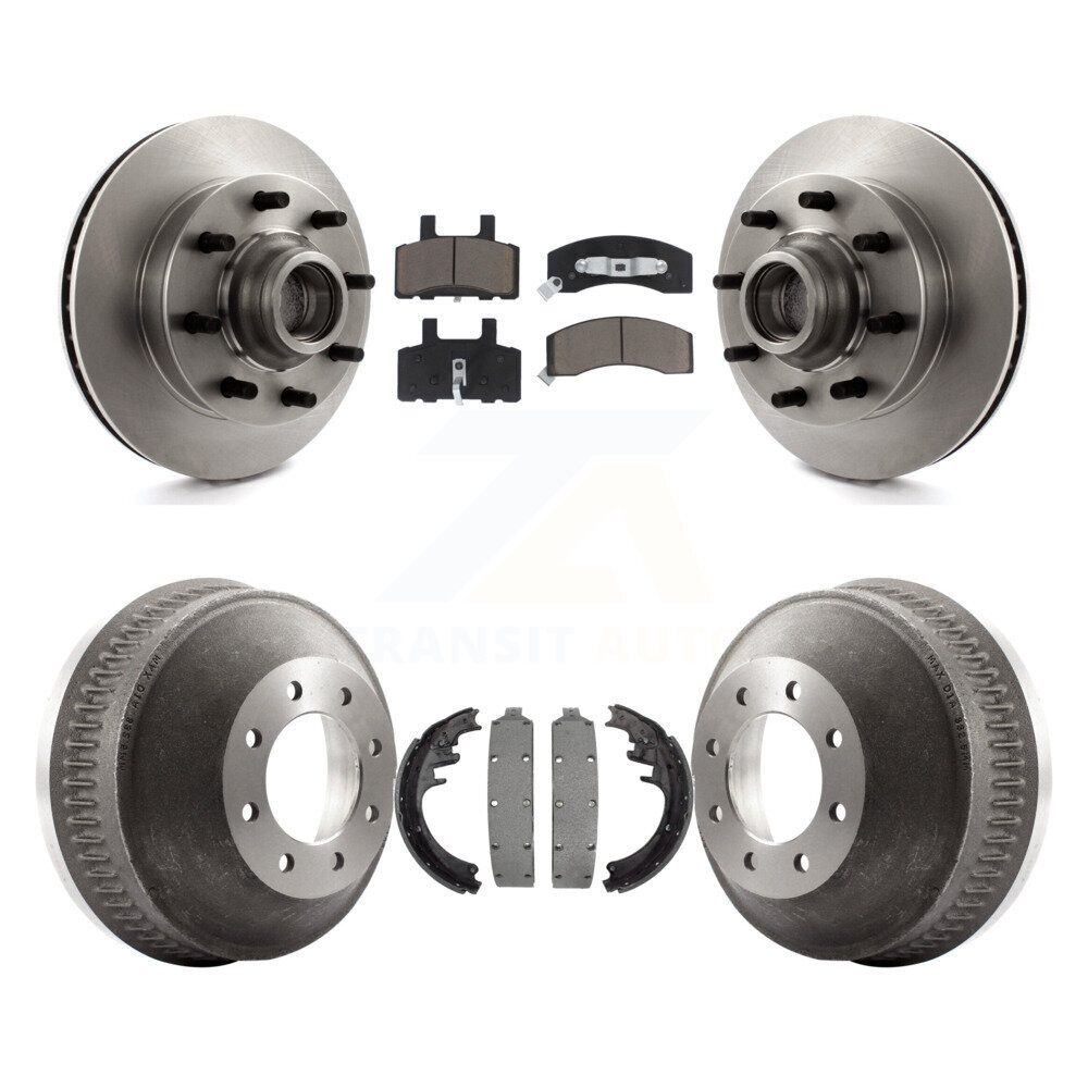 Front Rear Disc Brake Rotor Ceramic Pad & Drum Kit For C2500 Chevrolet GMC C1500 Suburban K8C-102779