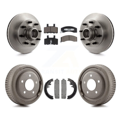 Front Rear Brake Rotors Ceramic Pad & Drum Kit For Chevrolet C1500 Suburban DIESEL engine K8C-102780