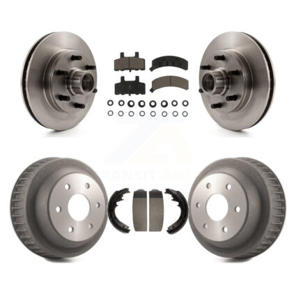 Front Rear Disc Brake Rotor Hub Assembly Ceramic Pad And Drum Kit For C2500 Chevrolet GMC K8C-102781