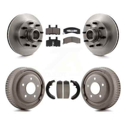 Front Rear Disc Brake Rotor Ceramic Pad & Drum Kit For GMC Yukon Chevrolet C1500 Suburban K8C-102785