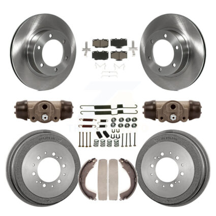 Front Rear Brake Rotors Ceramic Pad Drum Kit (9Pc) For 01 Toyota 4Runner Limited/Base/SR5 K8C-102812