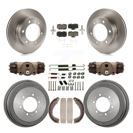 Front Rear Brake Rotors Ceramic Pad Drum Kit (9Pc) For 01 Toyota 4Runner Limited/Base/SR5 K8C-102813