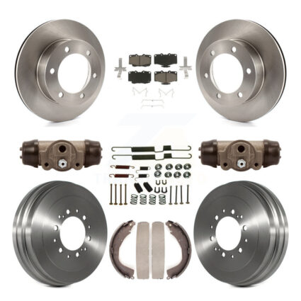 Front Rear Brake Rotor Ceramic Pad And Drum Kit (9Pc) For 2002 Toyota 4Runner Limited/SR5 K8C-102815
