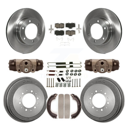 Front Rear Disc Brake Rotors Ceramic Pads And Drum Kit (9Pc) For Toyota 4Runner K8C-102931