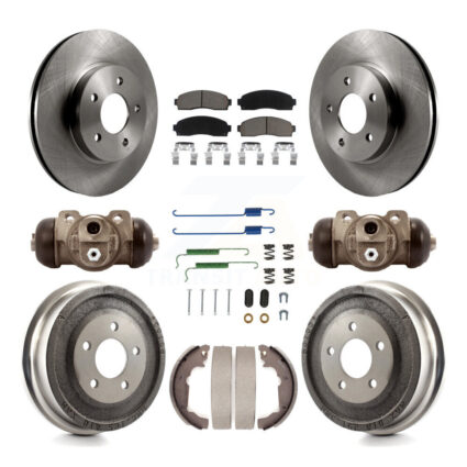 Front Rear Disc Brake Rotor Ceramic Pad & Drum Kit (9Pc) For Chevrolet Equinox Saturn Vue K8C-102942