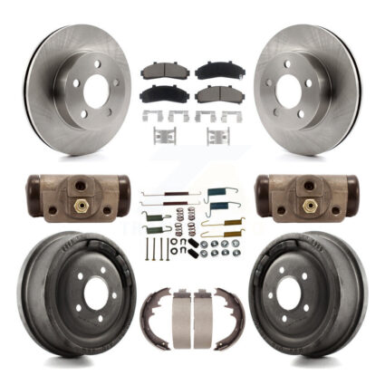 Front Rear Brake Rotor Ceramic Pad & Drum Kit (9Pc) For Ford Ranger Mazda B4000 B3000 4WD K8C-102944