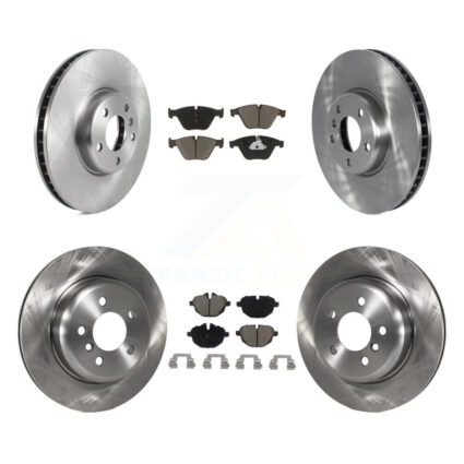 Front Rear Brake Rotors Ceramic Pad Kit (6Pc) For BMW 535i With 330mm Diameter Rotor K8C-102981