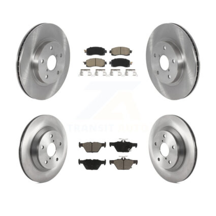 Front Rear Disc Brake Rotors And Ceramic Pads Kit For Subaru Forester K8C-102993