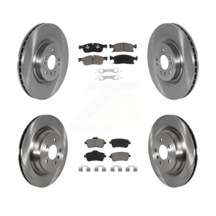 Front Rear Brake Rotors & Ceramic Pad Kit For 16-17 Mercedes-Benz GLE400 With AMG Package K8C-103008