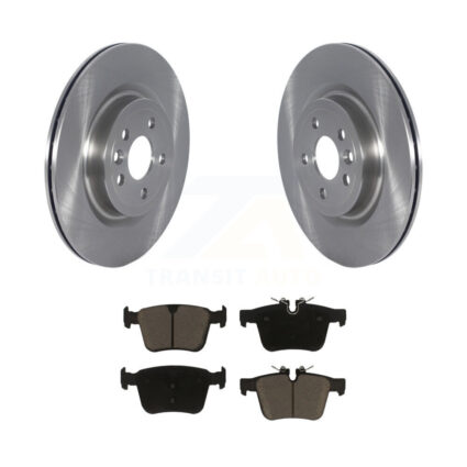 Rear Disc Brake Rotors And Ceramic Pads Kit For Jaguar F-Pace Land Rover Discovery Sport K8C-103018