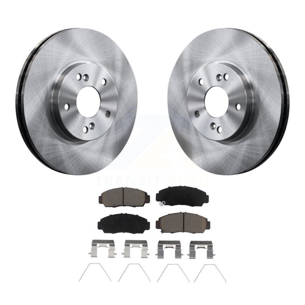 Front Disc Brake Rotors And Ceramic Pads Kit For Honda Accord Acura TSX K8C-103023
