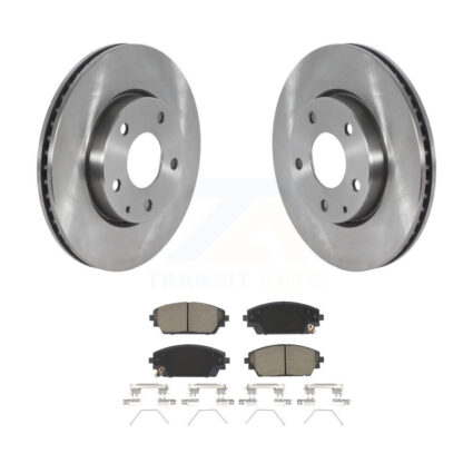 Front Disc Brake Rotors And Ceramic Pads Kit For Mazda 3 Sport FWD K8C-103029
