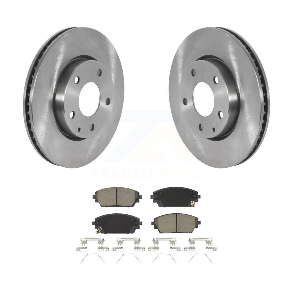 Front Disc Brake Rotors And Ceramic Pads Kit For Mazda 3 Sport FWD K8C-103029