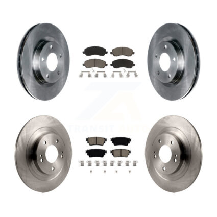 Front Rear Disc Brake Rotors And Ceramic Pads Kit For Mitsubishi Outlander K8C-103038