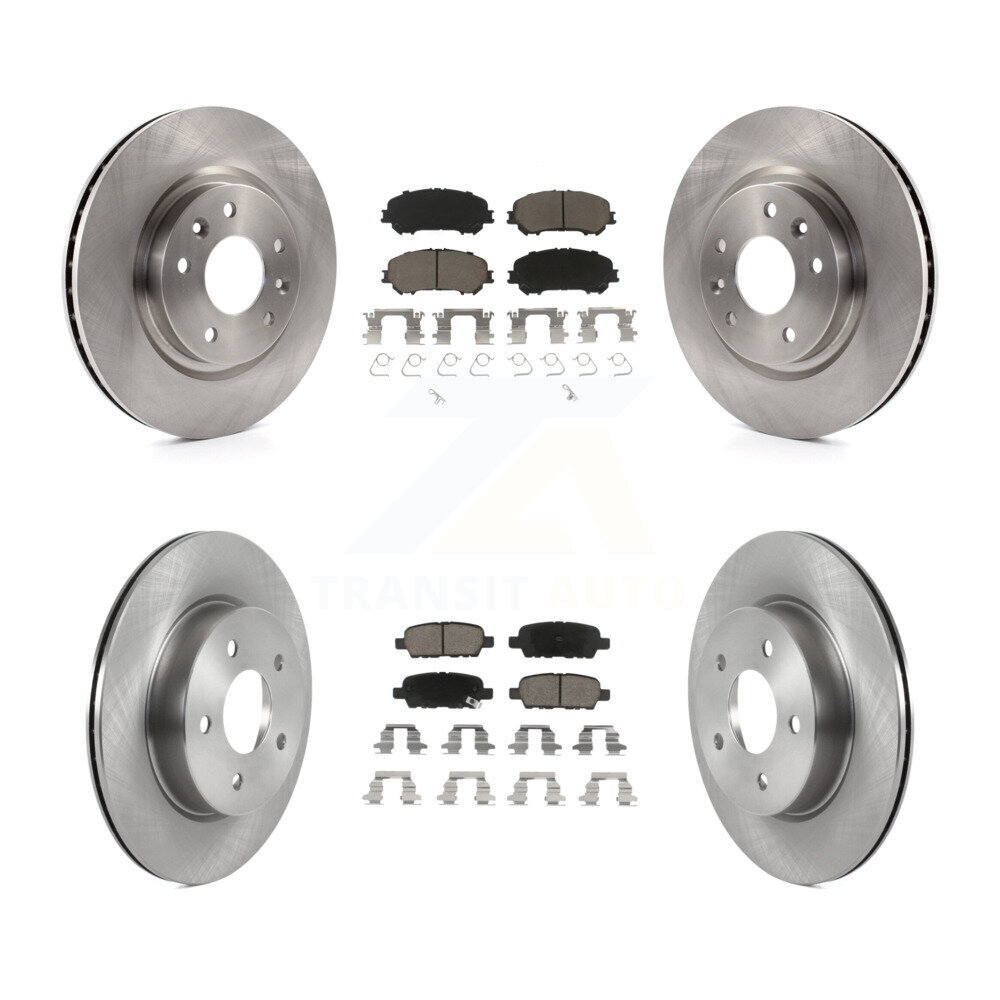 Front Rear Disc Brake Rotors And Ceramic Pads Kit For Nissan Qashqai Rogue Sport K8C-103039