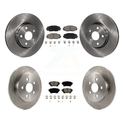 Front Rear Brake Rotors Ceramic Pad Kit For 19 Toyota Corolla With Electric Parking K8C-103044