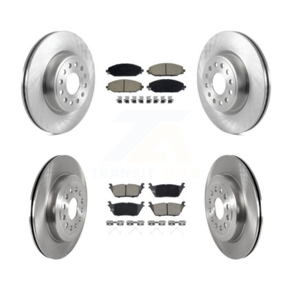 Front Rear Disc Brake Rotors And Ceramic Pads Kit For Ram 1500 K8C-103045