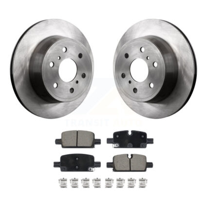 Rear Disc Brake Rotors Ceramic Pad Kit For 2019 GMC Sierra 1500 With Manual Parking K8C-103047