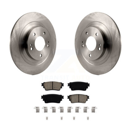 Rear Disc Brake Rotors And Ceramic Pads Kit For Mitsubishi Outlander Eclipse Cross PHEV K8C-103054