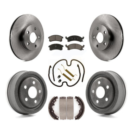 Front Rear Disc Brake Rotors Ceramic Pads And Drum Kit (7Pc) For Pontiac Sunfire K8C-103060