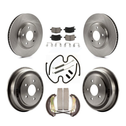 Front Rear Disc Brake Rotors Ceramic Pads And Drum Kit (7Pc) For Chevrolet Malibu K8C-103063