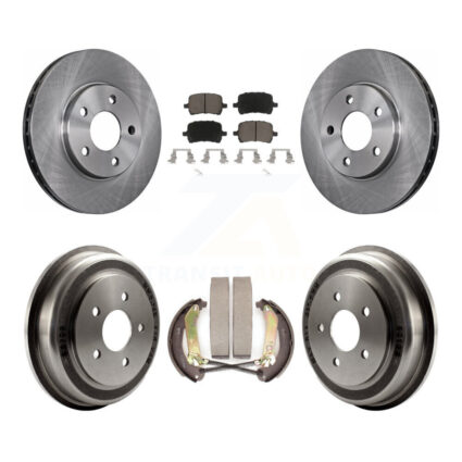 Front Rear Disc Brake Rotors Ceramic Pads And Drum Kit For Chevrolet Malibu K8C-103070