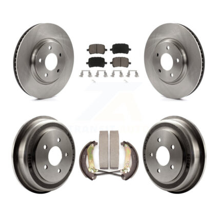 Front Rear Disc Brake Rotors Ceramic Pads And Drum Kit For Chevrolet Malibu K8C-103071