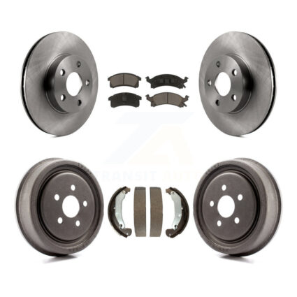 Front Rear Disc Brake Rotor Ceramic Pad & Drum Kit For Pontiac Sunfire Chevrolet Cavalier K8C-103073