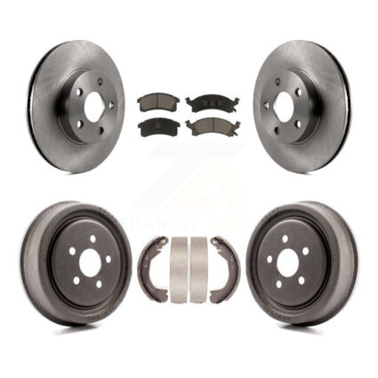 Front Rear Disc Brake Rotors Ceramic Pads And Drum Kit For Chevrolet Cavalier K8C-103075