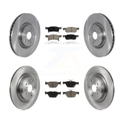 Front Rear Disc Brake Rotors And Ceramic Pads Kit For 2019-2024 Subaru Ascent K8C-103089