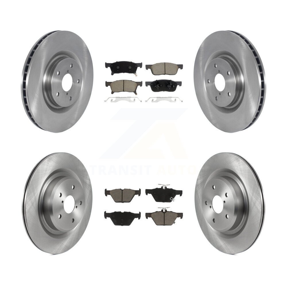 Front Rear Disc Brake Rotors And Ceramic Pads Kit For 2019-2024 Subaru Ascent K8C-103089