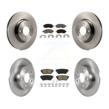 Front Rear Disc Brake Rotor Ceramic Pad Kit For Nissan Altima With Electric Parking K8C-103093