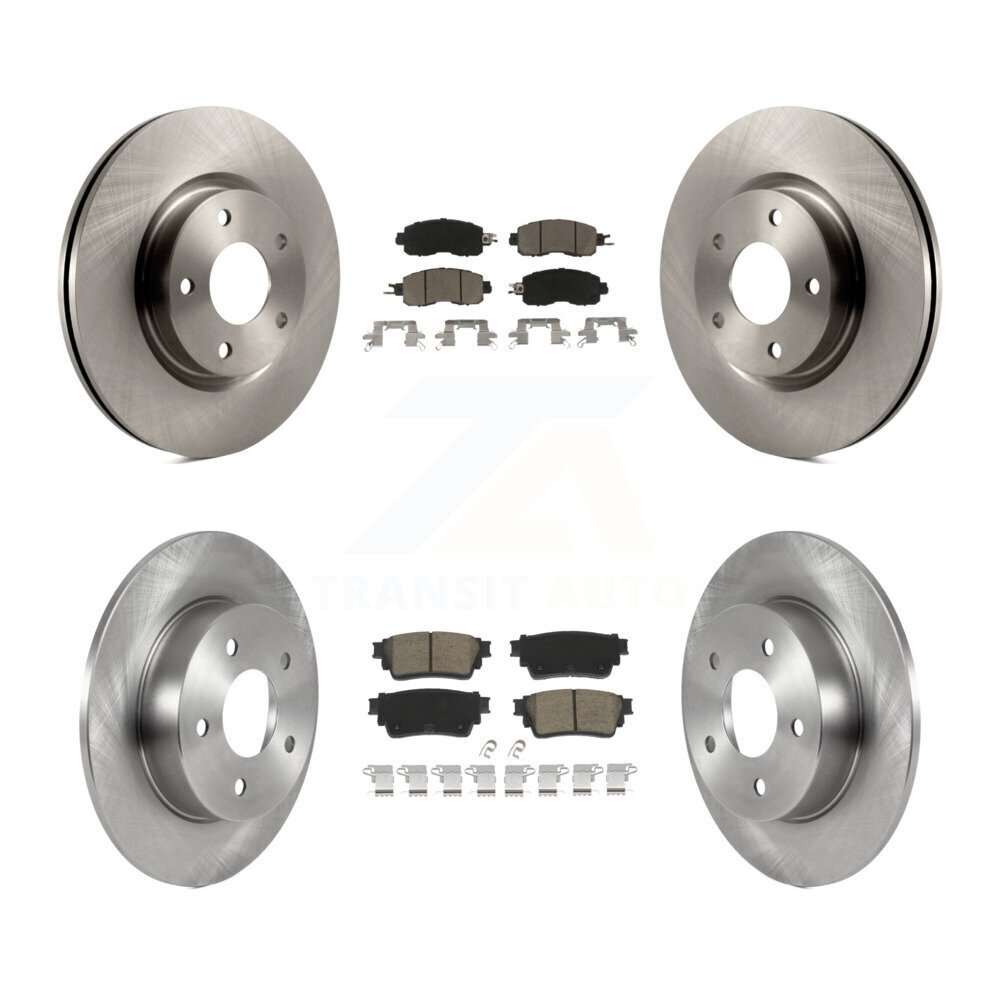 Front Rear Disc Brake Rotor Ceramic Pad Kit For Nissan Altima With Electric Parking K8C-103093