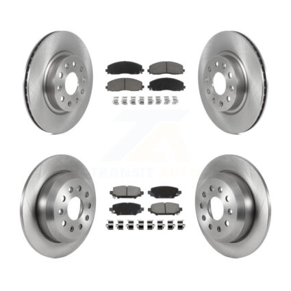 Front Rear Disc Brake Rotors And Ceramic Pads Kit For 2018-2020 Jeep Wrangler Sport K8C-103095