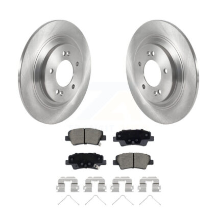 Rear Disc Brake Rotors And Ceramic Pads Kit For Kia Cadenza With Electric Parking K8C-103103
